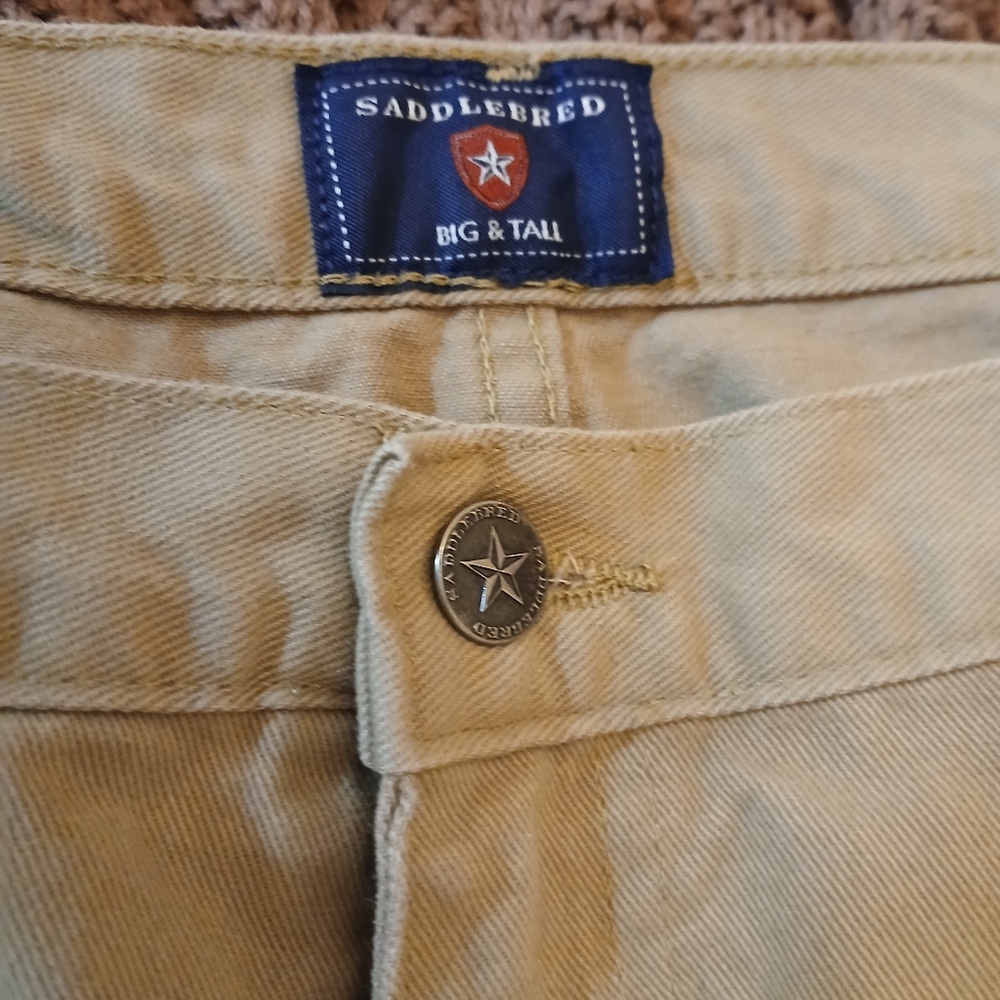 Saddlebred Men's Khaki Chinos - Big & Tall